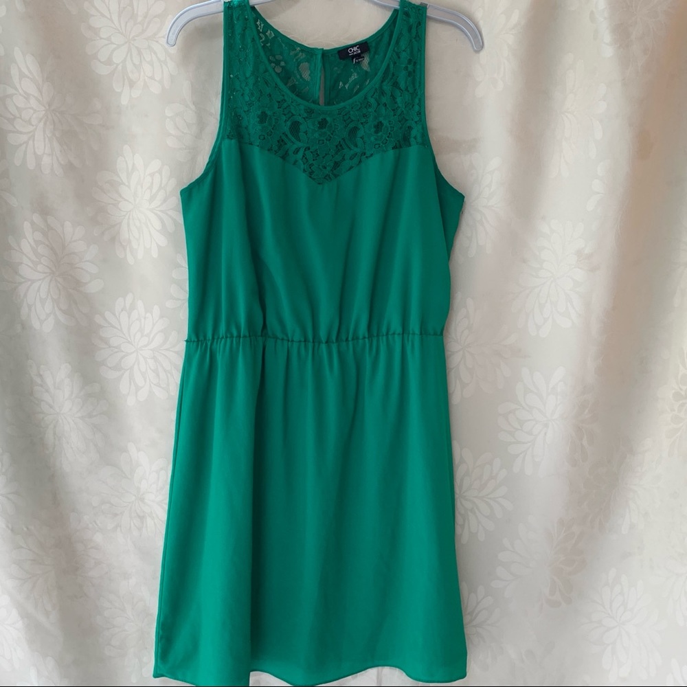 Size Large-Lace Green Dress